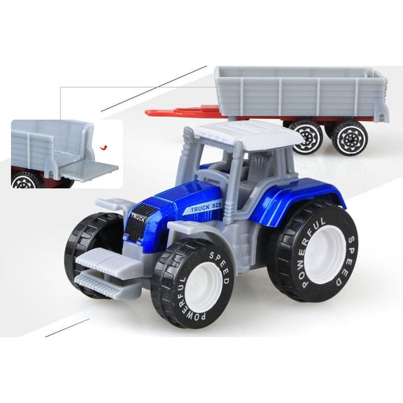1pcs Diecast Farm Vehicles Mini Car Model Engineering Car Model Tractor Engineering Car Tractor Toys Model for Kids Xmas Gift