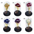 thumbnail image 4 of POINTERTECK 2019 New Artificial Gold Foil Rose Flower Night Light No Battery LED Light String In Glass Dome On Wooden Base The Best Gift, 4 of 6