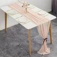 thumbnail image 5 of Famyfamy Wedding Decor Banquet Decoration Tables Runner Chiffon 70x300cm Holiday Party Supplies Solid Color Polyester Fabric, 5 of 15