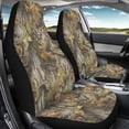 thumbnail image 3 of Binienty Hunting Camo Auto Seat Covers Front Seats Elastic Polyester Vehicle Bucket Seat Covers Breathable Anti-Slip Washable Anti-Scratch Easy Install Fit for Cars SUV Truck, 3 of 8