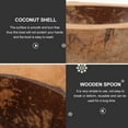 thumbnail image 4 of KAKOWELY Coconuts Shell Candle Bowl Multifunction Food Bowl Natural Coconuts Shell Fruits Bowl Candle Cup,7.09"X5.91"X2.36", 4 of 4