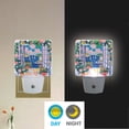 thumbnail image 2 of Yayeee LED Night Light for The Home Plug in With Light Sensors 2 Pack, Floral Window, 2 of 6