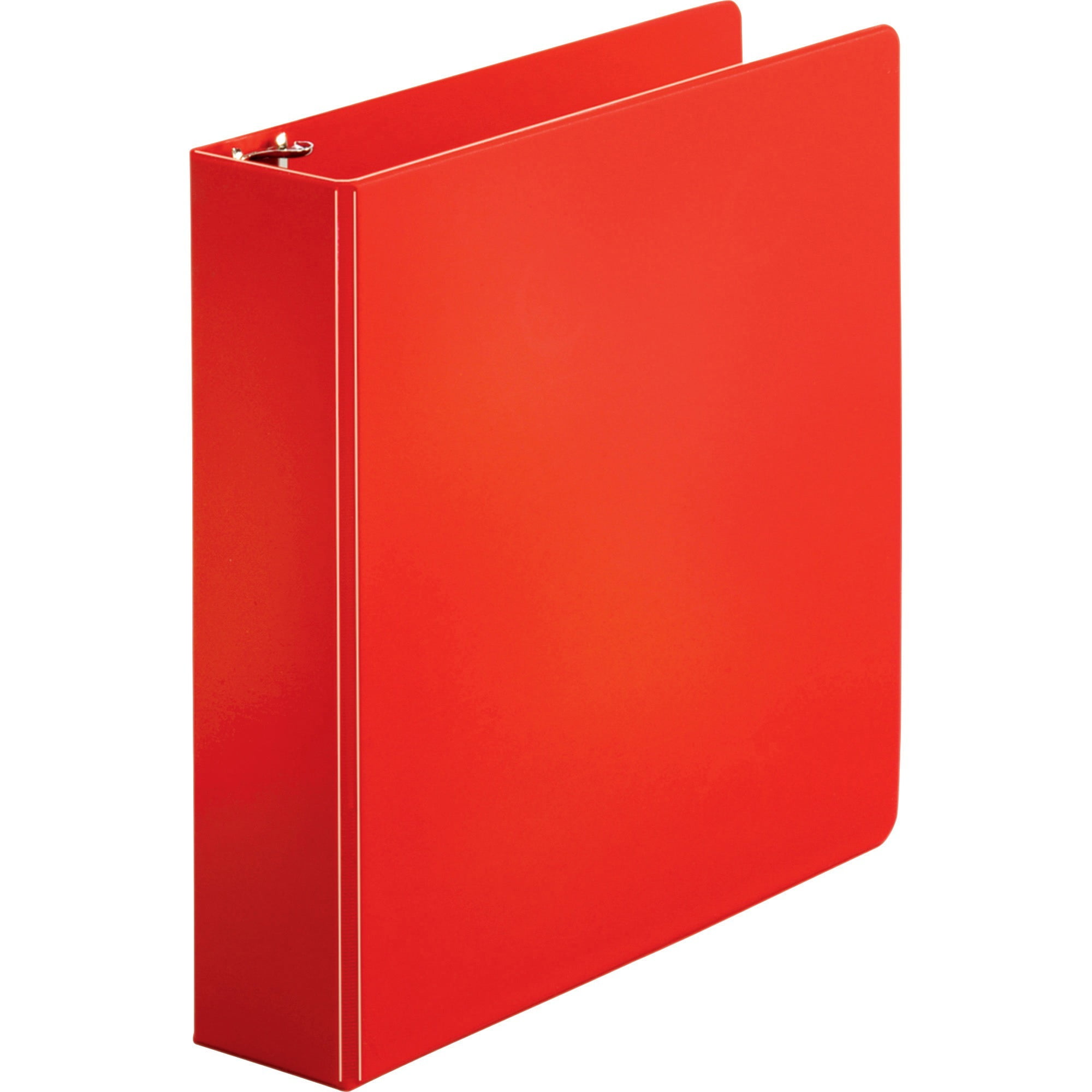 Business Source Basic Round Ring Binders, Red, 1 Each (Quantity