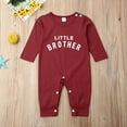 thumbnail image 2 of Newborn Baby Girl Boy Autumn Clothes Little Brother Cotton Long Sleeve Bodysuit Jumpsuit Romper Outfit, 2 of 7