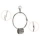 thumbnail image 4 of Organizador de llaves de 3.4" con llavero y 10 anillos plateado 1 set, 4 of 5