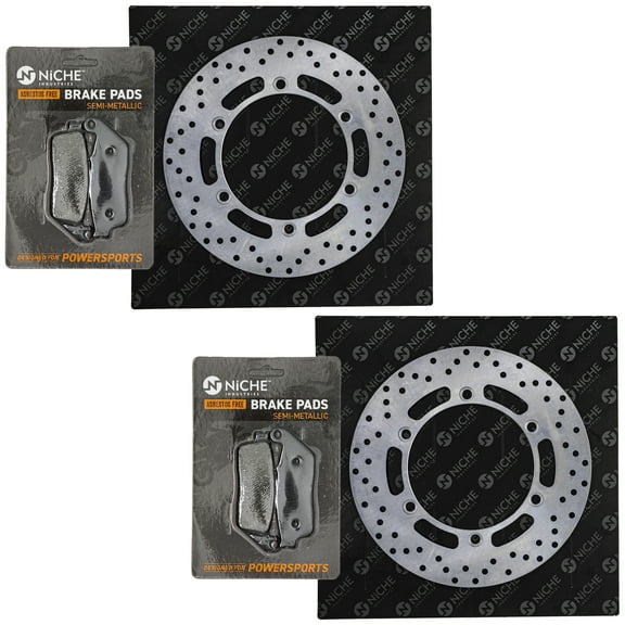 Niche Front Brake Rotor Pad Kit for Honda PC800 06455-MJE-D02 Motorcycle MK1006658