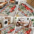 thumbnail image 5 of 3'x5' Area Rugs, Blue Plaid Christmas Indoor Outdoor Area Rug for Living Room Bedroom, Red Truck Xmas Tree Snowflake Washable Bathroom Rugs Kitchen Floor Carpet Mats Home Decor Aesthetic, 5 of 8