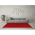 thumbnail image 3 of Ahgly Company Indoor Square Abstract Red Contemporary Area Rugs, 7' Square, 3 of 4