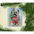 thumbnail image 2 of Carolines Treasures DAC3401CO2 3.4 x 2.6 in. Cairn Terrier Christmas Porcelain Ornament, 2 of 3
