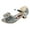 Silver, variant on Otqutp Children Single Shoes Girls Sandals Princess Shoes Fish Mouth Open Toe Flower Shoes Hollow Flower Shoes Sandals Soft Sole Princess Shoes