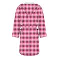 thumbnail image 5 of Women's Fleece Plush Robe Long Warm Plush Bathrobe Loungewear Jacket Printed Comfort Robe, 5 of 5