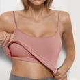 thumbnail image 2 of ShomPort Tank Tops for Women Built in Bra Solid Color Ribbed Camisole Comfy Slim Breathable Yoga Casual Casual Cami, 2 of 4