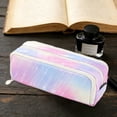thumbnail image 6 of Kyusrd Oxford Fabric Rainbow Double Zipper Pencil Case,Large Capacity Multi-Compartment Stationery Organizer, 6 of 6