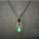 thumbnail image 1 of Fiudx Colgante de Botella Flotante de Halloween, Decoración Luminosa, Cubierta de Vidrio Transparente, Accesorio de Fiesta Espeluznante, Decoración Colgante para Exteriores, para El Hogar y La Pared,, 1 of 7