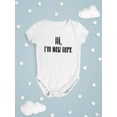 thumbnail image 3 of I'm New Here Bodysuit Infant -Smartprints Designs,  12 Months, 3 of 4