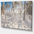 thumbnail image 2 of Winter Snow Covered Wood - Landscape Canvas Art Print, 2 of 4