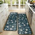 thumbnail image 4 of Kitchen Rugs Sets Of 2,Pioneer Flower Floral Print Pattern Anti Fatigue Kitchen Mat Rugs Non Slip Washable,Decorative Kitchen Floor Mats for Kitchen,Sink,Laundry,17"x47"+17"x47", 4 of 5