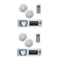 thumbnail image 2 of Pyle PLMRKT36WT 5.25 Inch Bluetooth Marine Stereo Receiver Speaker Kit (2 Pack), 2 of 6