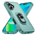 thumbnail image 2 of for iPhone 16 Plus Case, Slim Fit Military Grade Drop Tested Dual Layer Shockproof Case with 360 Ring Holder Kickstand Protective Rugged Car Magnetic Non-Slip Phone Case,Green, 2 of 10