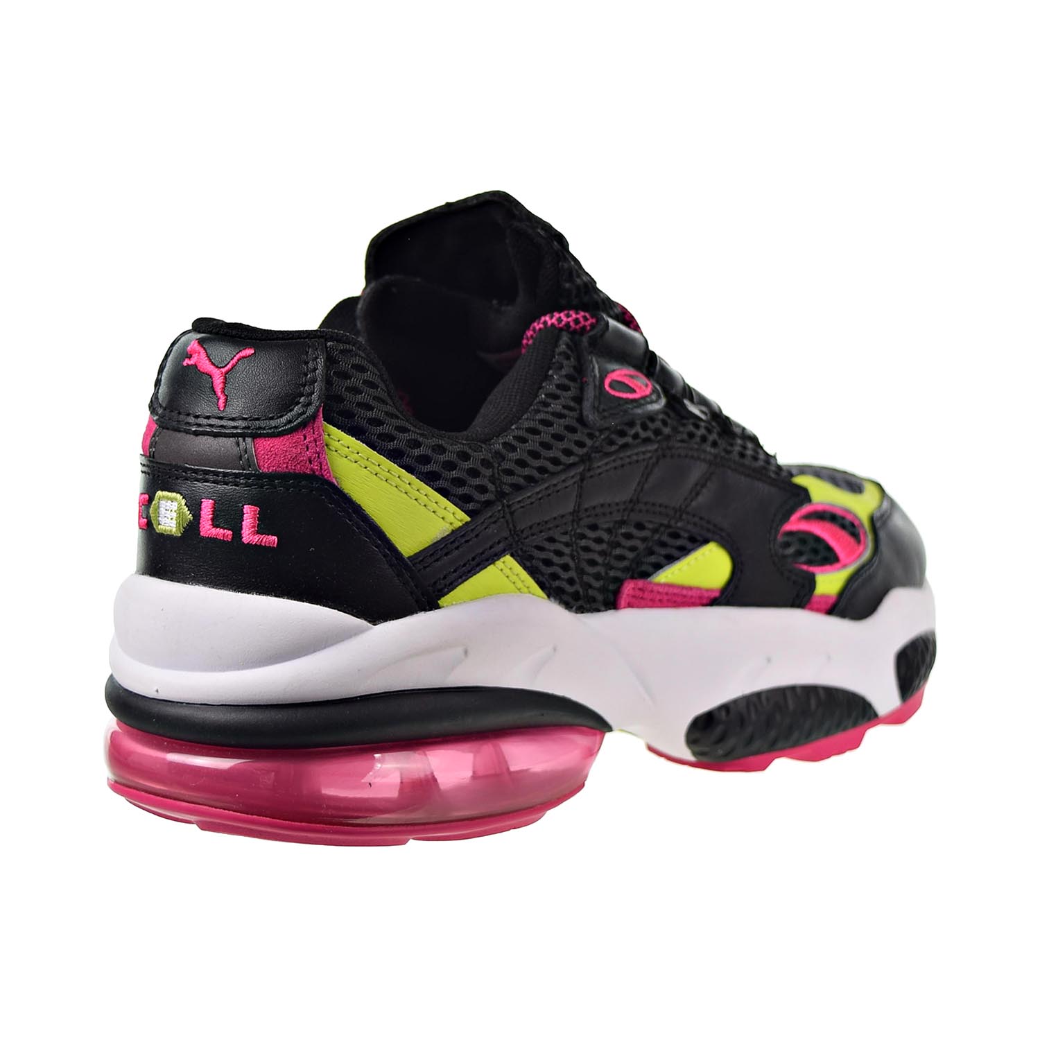 Puma Cell Venom 370417-01 Men Black/Pink/Lime Punch Athletic Running Shoes C1385 (11) - image 3 of 6