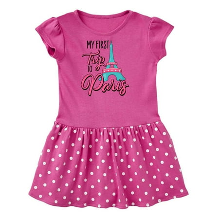 

Inktastic My First Trip to Paris Gift Toddler Girl Dress