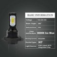 thumbnail image 4 of H7 LED Headlight Bulbs for 2003-2014 Porsche Cayenne H7 LED High/Low Beam 6500K White, 4 of 9