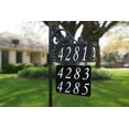 thumbnail image 6 of Address America USA Handcrafted, Double-Sided Reflective Boardwalk Address Sign With Large Name Rider - 47" Pole, 6 of 7