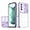 Purple, variant on Sliding Window Clear Resin Phone Case for Samsung Galaxy S23 Plus, Transparent Lens Protective Pop Back Cover, Shockproof and Drop-Proof Shell