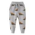 thumbnail image 2 of GBSYEWXS Pants For Toddler Boys Car Print Joggers Fashion Sports Drawstring Waist Grey Trousers Size 2-3 Years, 2 of 5