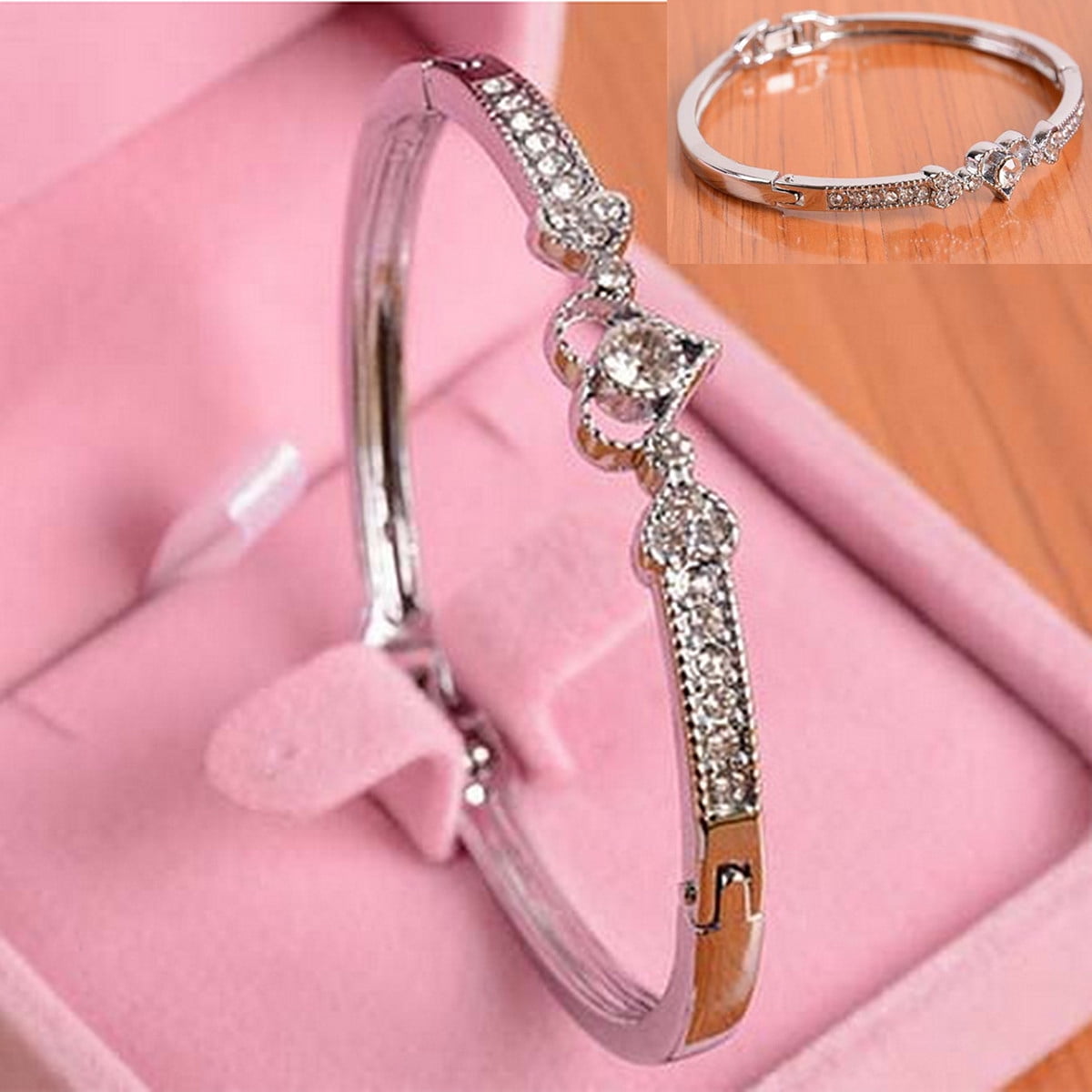 Sterling Silver 7 4.5mm Charm Bracelet With Attached 3D Kitchen Cooks Set Of Frying Pans Cooking Charm