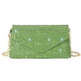 thumbnail image 2 of Enveloppe Pochette Chaîne Partie Dîner Sac PU Mode Embellis Sac à Main de Fête, 2 of 10