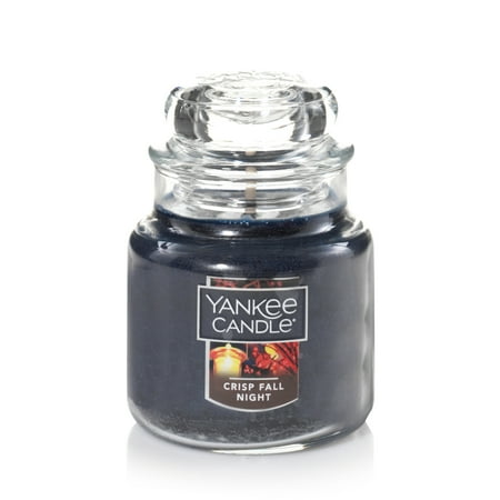 Fall Leaf Candles - Yankee Candle Small Jar Candle, Crisp Fall Night