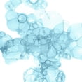 thumbnail image 3 of Wilson, Kelsey 12x12 Black Modern Framed Museum Art Print Titled - Bubble Square aqua III, 3 of 5
