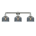 thumbnail image 2 of Innovations Lighting  Bell 3 Light 32" Bath Vanity Light Polished Chrome/Plated Smoke, 2 of 5