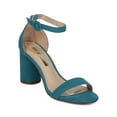 thumbnail image 1 of New Women Liliana Daki-2 Faux Suede Open Toe Ankle Strap Round Block Heel Sandal, 1 of 6