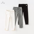 thumbnail image 1 of Pantalones para niños Dave Bella, pantalones ajustados de algodón de moda informal para niñas de otoño, pantalones deportivos para exteriores DB3237926, 1 of 5