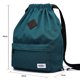 thumbnail image 2 of KAUKKO Cordón Deportes Mochila Gimnasio Yoga Bolsa Hombro Mochila para Hombres y Mujeres KAUKKO  K1031-Lakeblue, 2 of 5