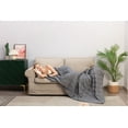 thumbnail image 2 of OKAO Home Goods Weighted Blanket Cool, Breathable And Comfortable Soft Thick for All Seasons - Gray, 2 of 5