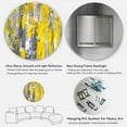 thumbnail image 5 of Designart Grey and Yellow Abstract Pattern' Abstract Circle Metal Wall Art, 5 of 5