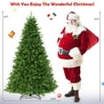 thumbnail image 2 of Gymax Pre-Lit 6' Artificial PVC Christmas Tree Hinged 560 LED Lights Metal Stand, 2 of 10