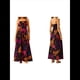 thumbnail image 3 of Vestido Maxi Floral de Verano 2025 para Mujer, Sin Mangas, con Tirantes Finos, Estampado, Fruncido, Estilo Bohemio, para Playa Negro M, 3 of 6