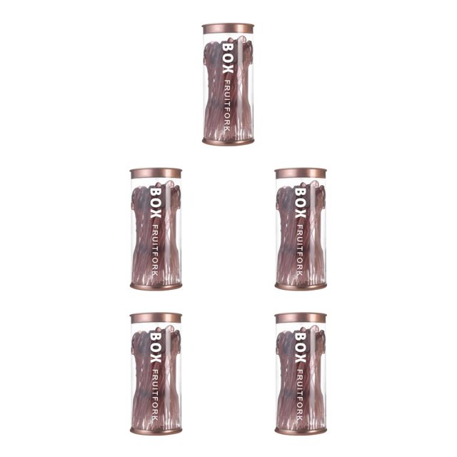 Inteprter Tenedores de postre multifuncionales, pequeños palitos de verduras de un solo uso, vajilla de viaje lavable duro, decoración de barra Type2 NO2