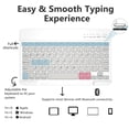 thumbnail image 4 of Funda con teclado MMK para iPad 11.ª y 10.ª generación con Bluetooth, color gris, 4 of 7
