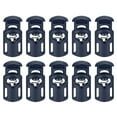 thumbnail image 1 of Unique Bargains 30Pack 5.5x3mm Cord Lock Plastic Single Hole Spring Toggle Stoppers, Navy Blue, 1 of 5