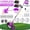 Purple, variant on The Latest Small Portable Cordless Electric Lawn Mower/Lawn Cutter with 2 High-Capacity Lithium Batteries And 3 Types of Blades, Many Gifts, Multi-Function Weed Cutter for Yard and Garden(Purple)