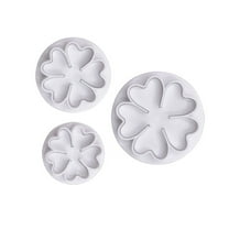 SENSHENGXIN Professional Love Five Petal Flower Cookie Cutter Set for Artistic Creations