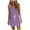 purple, variant on ZZwxWA Summer Dresses for Women Elastic Waist Pocket Spaghetti Strap Tank Mini Dresses Sleeveless V-Neck Solid Short Sun Dress Purple L