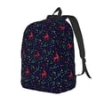 thumbnail image 1 of Vsdgher Christmas Deer Print Canvas Backpack Travel Rucksack Unisex Knapsack 15.7/17.7Inch Laptop Backpack for Work,College-Medium, 1 of 5