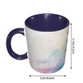 thumbnail image 3 of Butterfly Watercolor Coffee Mug Fun Custom Ceramic Mugs 11oz Navy Blue, 3 of 5