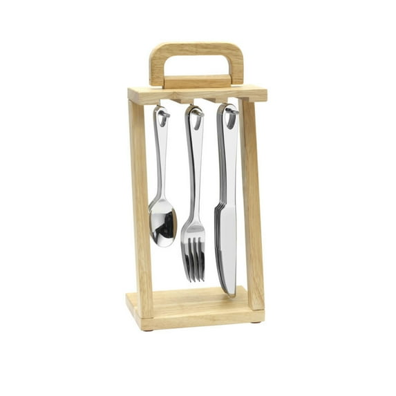 Mikasa Bombay 18-Piece 18.10 Flatware Set with Caddy
